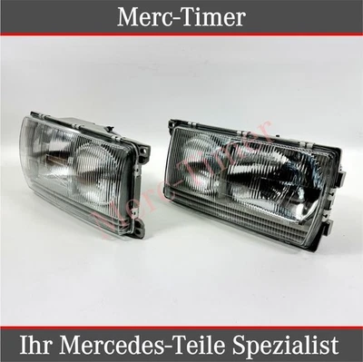 Scheinwerfer Paar für Mercedes W123 C123 Links Rechts Frontscheinwerfer Set - Bild 1 von 4