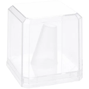 Estuche Anillo Acrílico Transparente Plastics Pioneer con Base Transparente, 2.25"W x 2.25"D x 2.5"H - Imagen 1 de 4