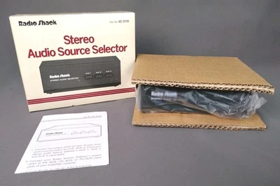 Radio Shack Realistic Stereo Audio Selector Cat No 42-2110 Vintage New In Box  - Image 1 of 4