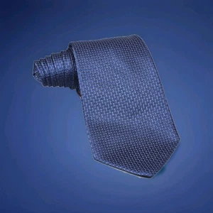 SALVATORE FERRAGAMO Navy Blue Neck Tie 100% SIlk Made In Italy 3 1/4" x 59-60" - Picture 1 of 8