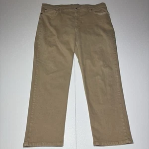 LL Bean BeanFlex Pants Mens 40x29 Brown Standard Fit Flex Stretch #507485 - Picture 1 of 11