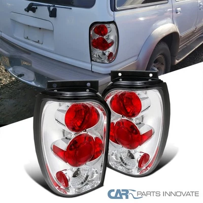 Fits 98-01 Ford Explorer Mercury Mountaineer Clear Tail Lights Rear Brake Lamps Foto 1 de 4