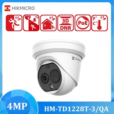 HIKMICRO HM-TD1228T-3/QA 256x192 12 μm Bi-spectrum Thermography Turret IP Camera - Image 1 of 4