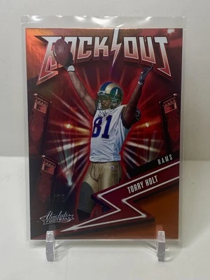 2023 Panini Absolute #7 Torry Holt Rock Out Spectrum Orange #/75 - Image 1 of 2