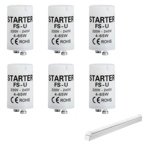 6 Pcs Starter for Fluorescent Light, Starter Motor for Fluorescent Tube, 220V-2 - Picture 1 of 6