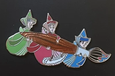 Disney DSSH DSF LE 300 Pin Animation Celebration Three Fairies Paint Brush Ink - Image 1 of 2