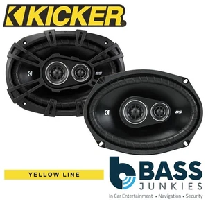 KICKER DSC69304 6" x 9" 720 Watts a Pair 3 Way Car Van Truck Coaxial Speakers - Picture 1 of 6