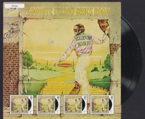 Elton John Goodbye Yellow Brick Road Briefmarkenbogen 2019 (MNH) - Bild 1 von 1