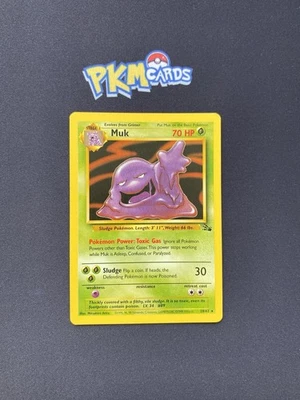 Pokémon TCG Muk Fossil 28/62 Regular Rare LP. - Image 1 of 3