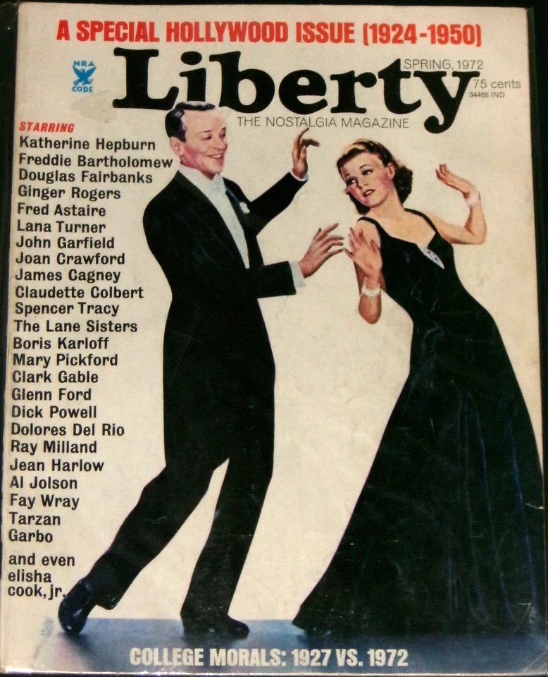 Liberty, Spring 1972, Vol 1 No 4, Special Hollywood Issue, VG+ Foto 1 de 1
