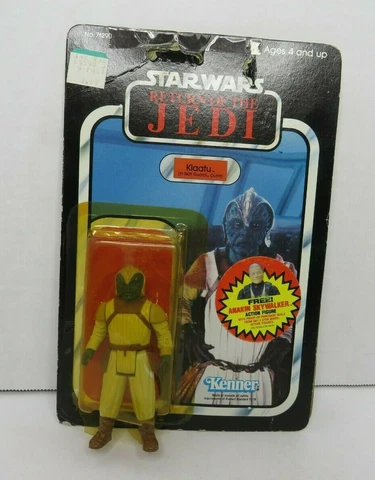 1983 Klattu Skiff Guard 79 Back STAR WARS Kenner Vintage On Card w #2 Cover