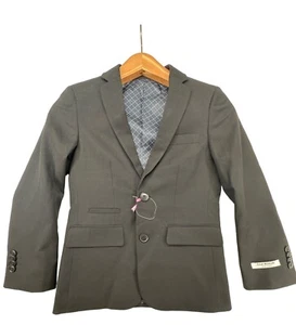 Isaac Mizrahi Boy Suit Coat Blazer 2Button Single Breast BLK Sz 8 NEW *TINY FLAW - Picture 1 of 18
