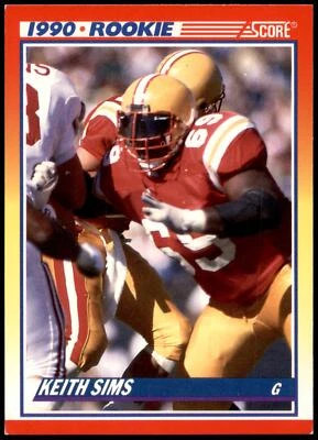 Keith Sims #648 1990 Score - Image 1 of 2