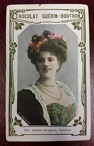 1900s French Trade Card French Comedian Actress Singer Arlette Dorgere - Picture 1 of 1