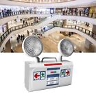 Dual Head Emergency Light Non Continuous Wall Mounted LED Exit Light EU 85V-265V