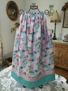 PRETTY Pillowcase Dress handmade w/THE LITTLE MERMAID Print for size 4 to 5, NEW - Picture 1 of 7