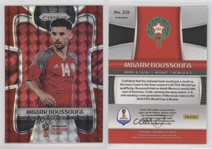 2018 Panini Prizm World Cup Red Mosaic Prizm Mbark Boussoufa #251