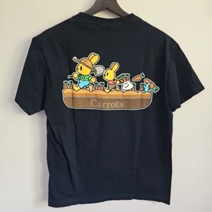 Carrots Size Medium Dark Blue Double Sided Streetwear Short Sleeve Shirt - Picture 1 of 9