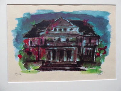 MARKUS LÜPERTZ - "PORTRAIT EINES LANDHAUSES" - FARB-OFFSETLITHOGRAFIE - Bild 1 von 4