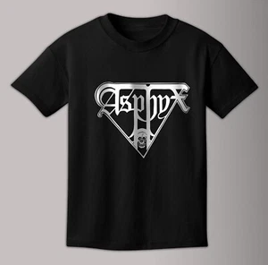 Asphyx Band logo T-shirt Short Sleeve Black Unisex S-3XL - Picture 1 of 7