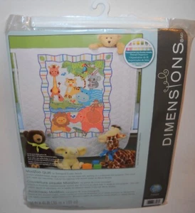 Dimensions MODZOO BABY QUILT KIT Stamped Cross Stitch Kit 73507 NEW - Picture 1 of 3