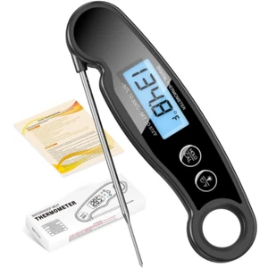 Instant Read Digital Meat Thermometer Fast for Kitchen Food Cooking BBQ Grilling - Picture 1 of 8