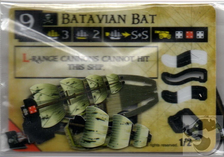 Wizkids Pirates Pocketmodel - Batavian Bat (Ship) PotSM UL 026 C - Image 1 of 1