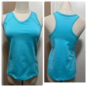 Brooks Running Support Tank II Racer Back Size Medium Blue Built-in Bra - Picture 1 of 12