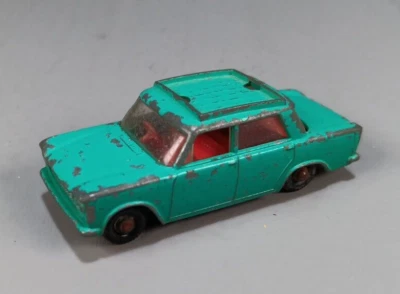Caixa de fósforos vintage Lesney nº 56 Fiat 1500 verde fabricado na Inglaterra - Imagem 1 de 4