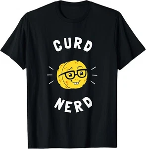 T-Shirt Curd Nerd - Käseliebhaber Geschenk Nerd Brille Wortspiel Geschenk Unisex - Bild 1 von 4