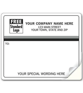 1200 Mailing Labels,White with Black & Gray, NEBS Deluxe # 3796-1 Laser/Inkjet - Picture 1 of 1