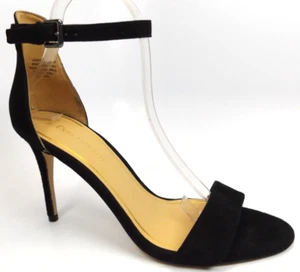 NEW! Enzo Angiolini Manna Dress Heels Sandal Women's Size 9.5 Med, Black Suede - Picture 1 of 11