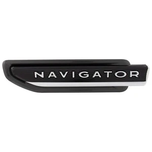 OEM 22-24 Lincoln Navigator LH Driver Side Fender Emblem Chroma Caviar Black LBL - Picture 1 of 6