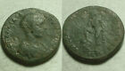 Rare pièce de monnaie romaine antique authentique diaduménienne 4 Assaria Nikopolis ad Istrum Hermès