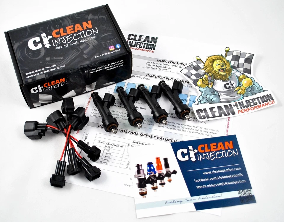 Honda Civic Acura Integra Del Sol Accord d16 b16 b18 bosch 380cc Fuel Injectors - Image 1 of 1