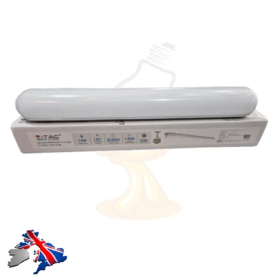 VTAC 2ft 60cm 18w LED Waterproof Light Fitting IP65 Shed Garage Portable