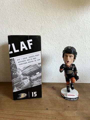 Anaheim Ducks RYAN GETZLAF #15 Bobblehead Figure 2016 Honda Promo W/ Box Cover