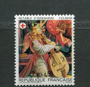 FRANCE 1985, RED CROSS, MUSIC, ANGEL PLAYING VIOLA, ALTAR PIECE, Scott B574 MNH - Picture 1 of 1