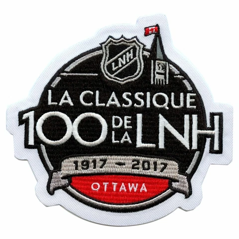 2017 NHL 100th Classic Jersey Patch Ottawa Senators Montreal Canadiens French Ve Cover