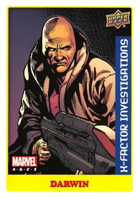 Marvel Ages 2021 (UD) LOW SERIES STICKER PARALLEL BASE Card #33 / DARWIN - Image 1 of 2