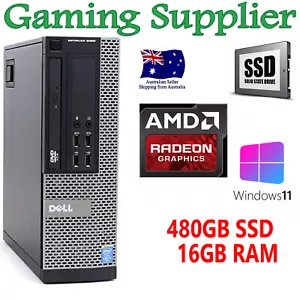 Dell Optiplex 9020 SFF Desktop PC Intel i5 4570 AMD Graphics 16GB RAM 480GB SSD - Picture 1 of 3