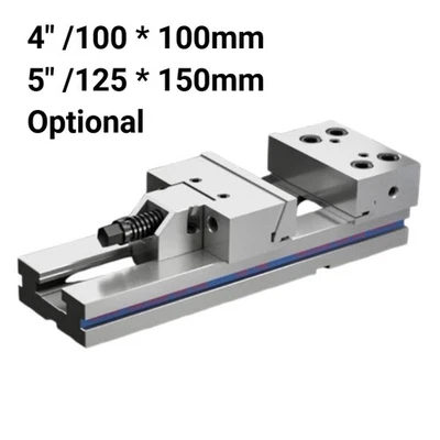 Tornillo modular de fresado CNC de precisión de ancho de mandíbula de 4"/5" 100/125 mm de precisión de 0,005 mm Foto 1 de 4