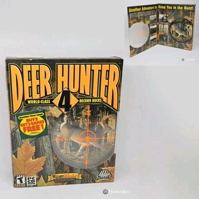Deer Hunter 4 Big Box World Class Record Buck Windows PC Vintage 2000 SEALED - Image 1 of 4