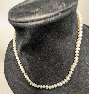 C ) Vintage 14k Gelbgold Perlenkette 17,7 Gramm insgesamt - Bild 1 von 10