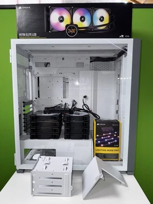 Corsair 7000D weiß - H170i Elite LCD AiO - 8 Lüfter -Commander Core XT - Zubehör - Bild 1 von 4