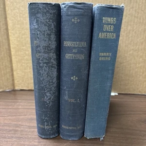 2x PA @ Gettysburg Vol. 1 & 1 Copy Of Wings Over America By Harry Bruno - Bild 1 von 24