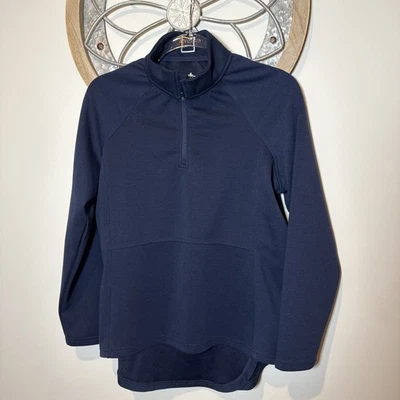 Pullover para mujer Charles River 1/4 cremallera azul marino manga larga talla mediana usado en excelente estado Foto 1 de 4