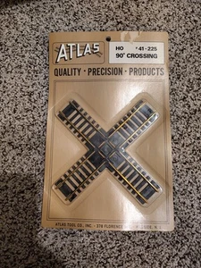 HO Scale Atlas Railroad Track 90 Degree Crossing #41 Vtg Train Brass Sealed NOS - Picture 1 of 2