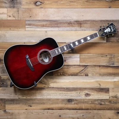 Guitarra D'Angelico Premier Lexington, Trans Black Cherry Burst U26496 Foto 1 de 4