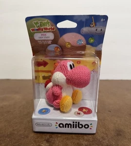 Nintendo Amiibo Pink Yarn Yoshi Yoshi's Woolly World (US) NEW + SEALED - Picture 1 of 4